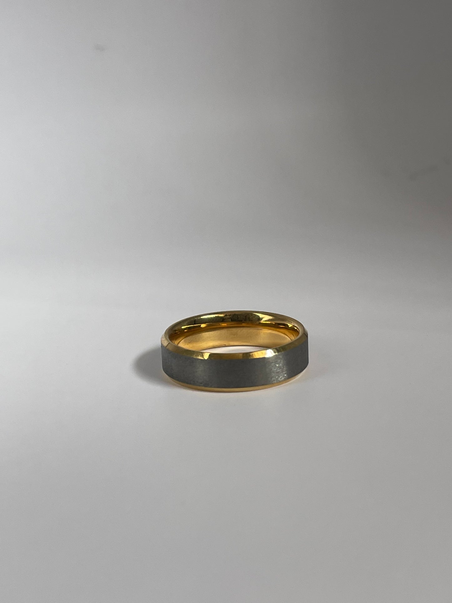 Tungsten carbide gold and grey colored band-Kelly Praise