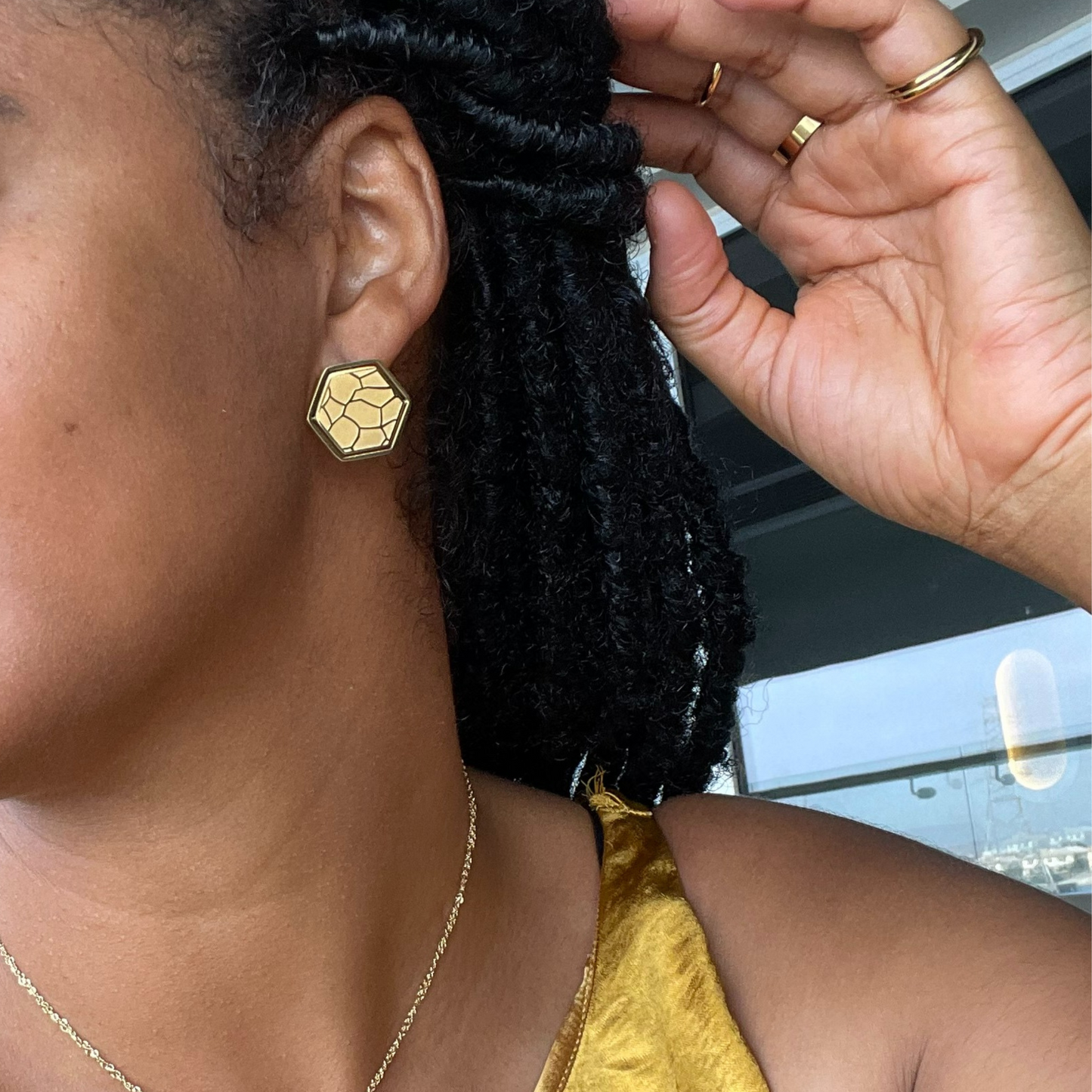 Kintsugi Stud Earrings-Kelly Praise