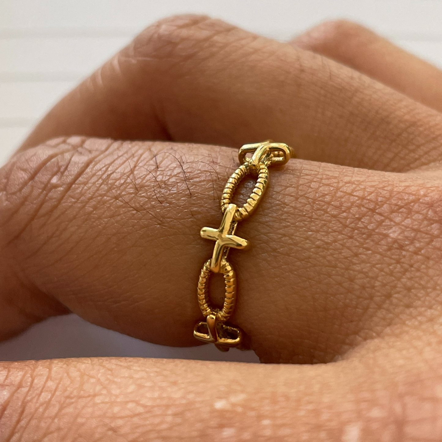 Cross Link Stacker ring-Kelly Praise