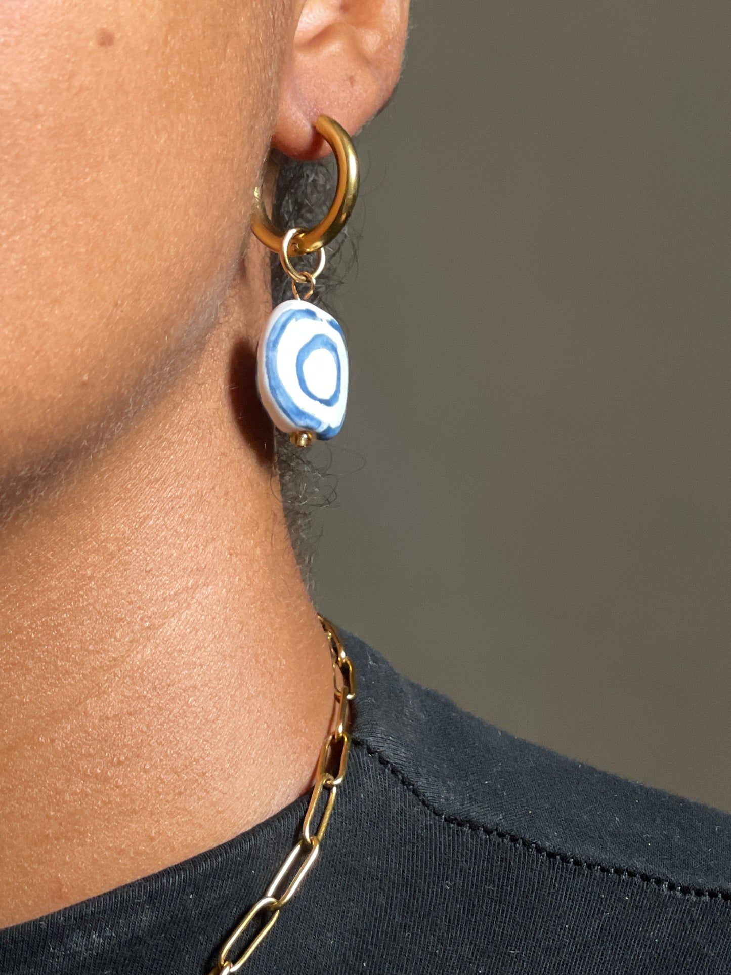 Hand formed Kazuri bead charms
