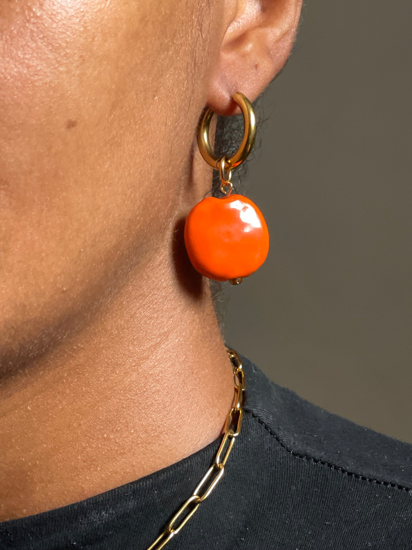 Hand formed Kazuri bead charms