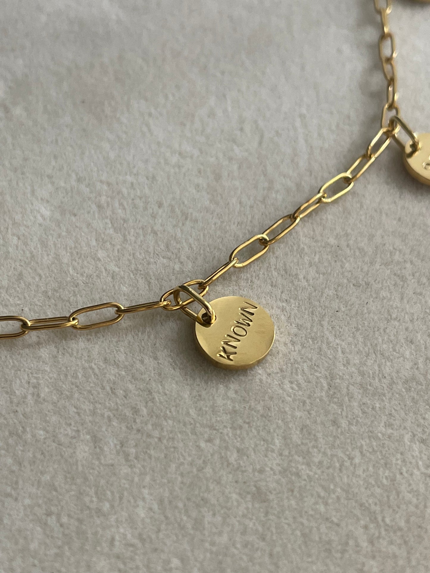 Affirmation charm bracelet (customizable)