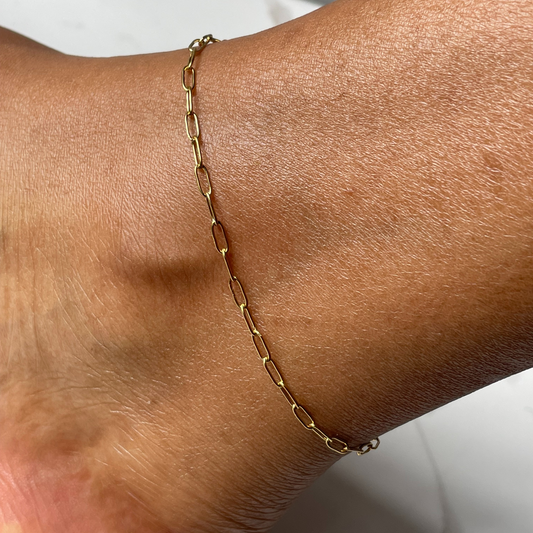 Paper clip anklet-Kelly Praise