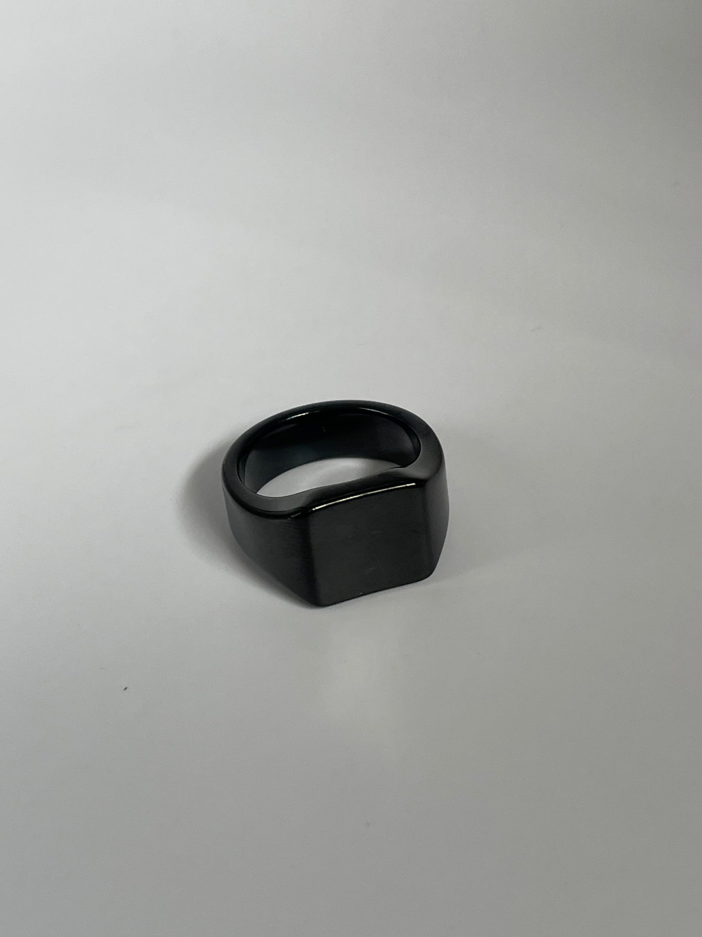 Black signet Tungsten Carbide ring