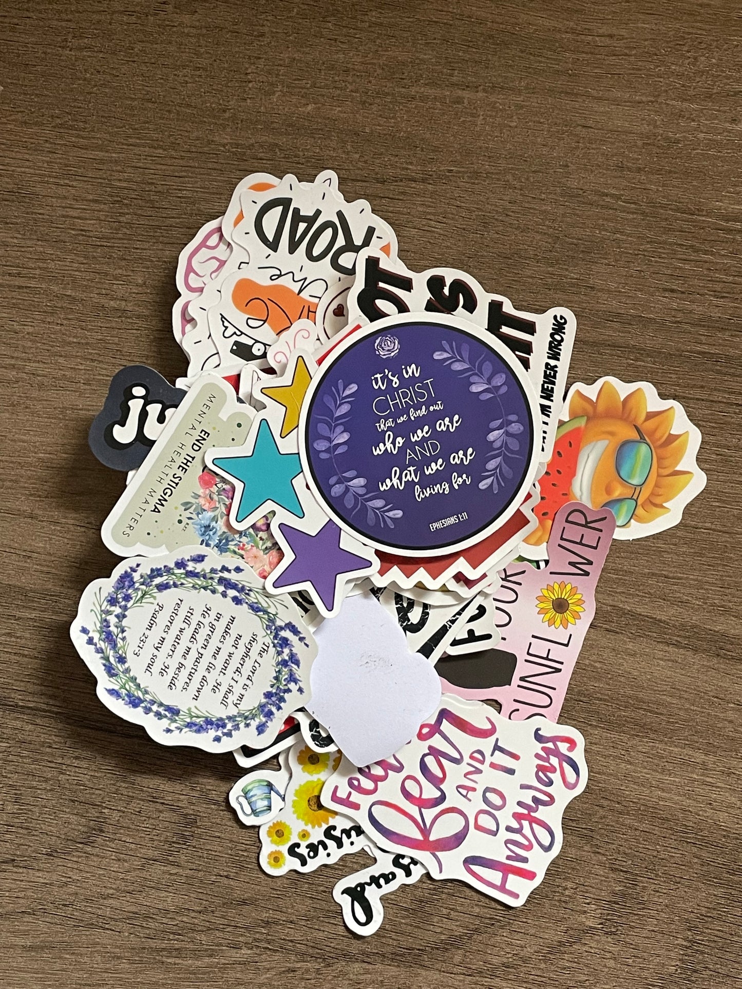 Inspirational and fun stickers (set of 60 per pack )