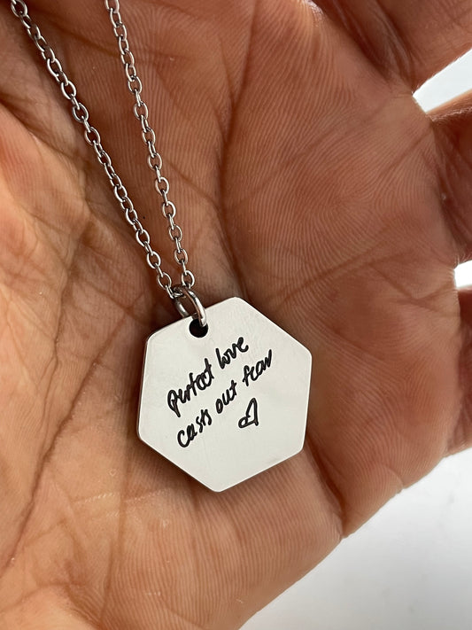 Hexagon tablet-Kelly Praise