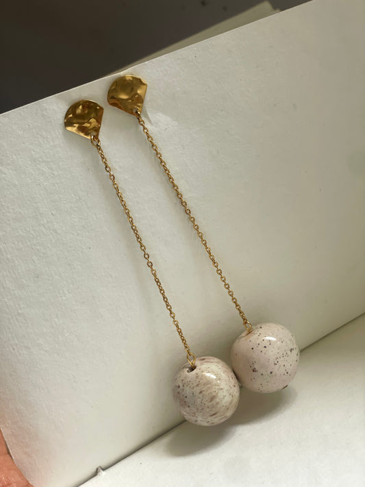 Ivory drop earrings-Kelly Praise