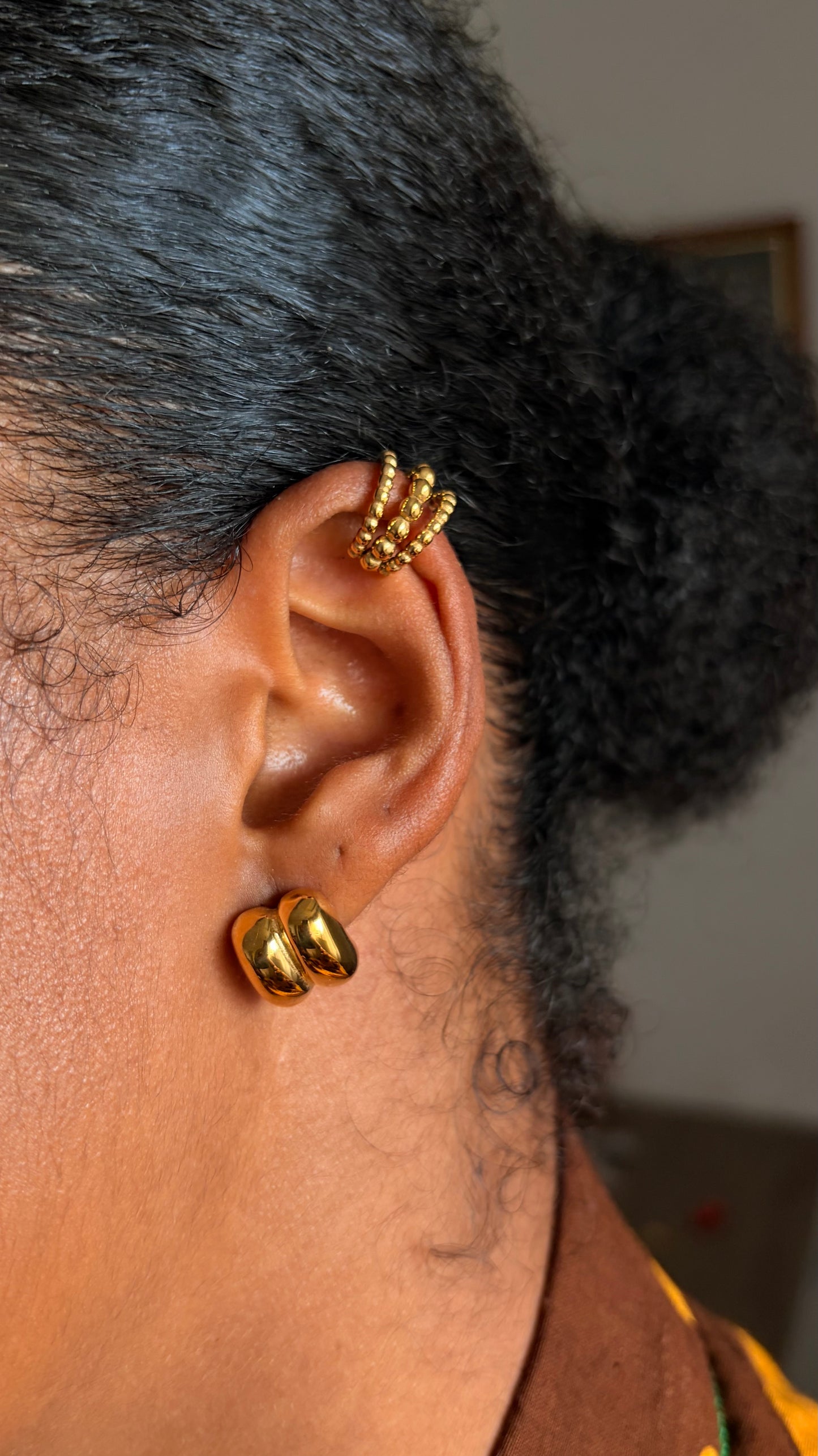 Trio beaded ear cuff