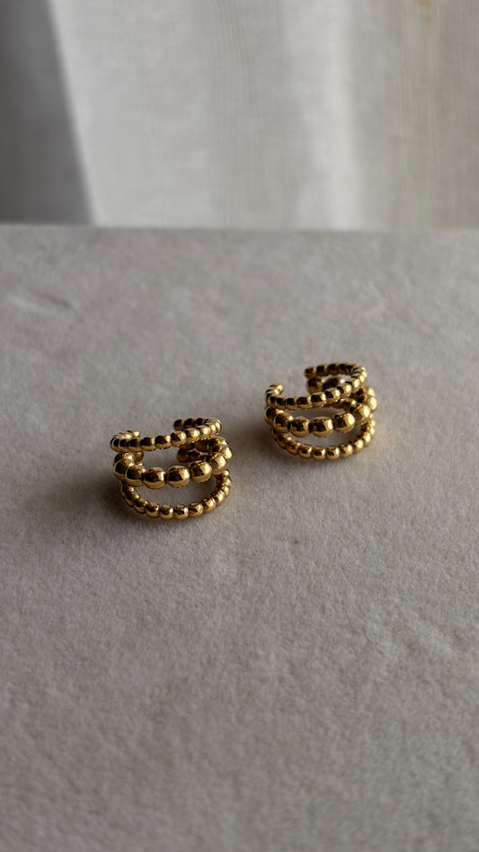 Trio beaded ear cuff