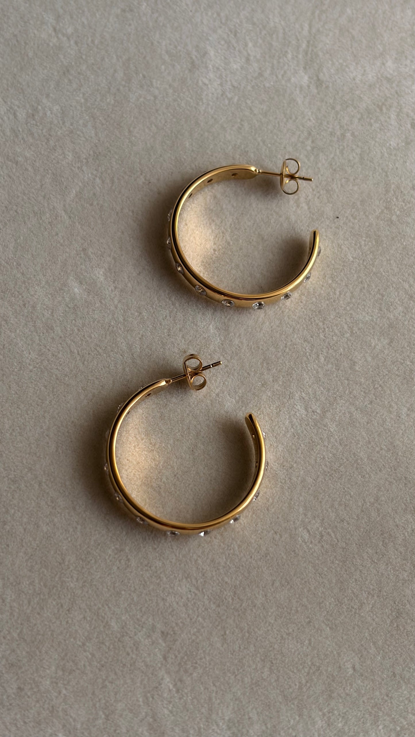 Semi hoop earrings