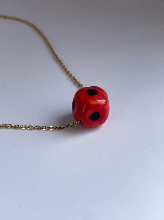 Clay dice pendant-Kelly Praise
