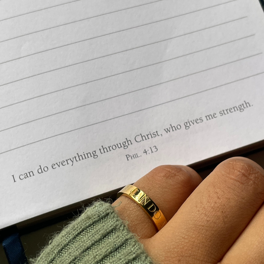 'I Can do All Things' Mini Affirmation Ring