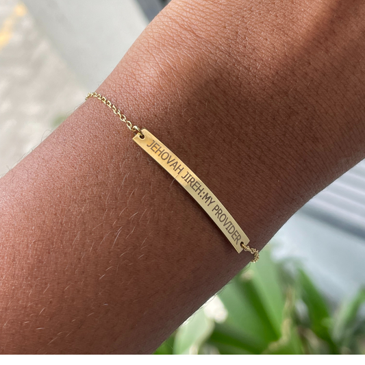 'Jehovah Jireh-My Provider' Affirmation bracelet-Kelly Praise